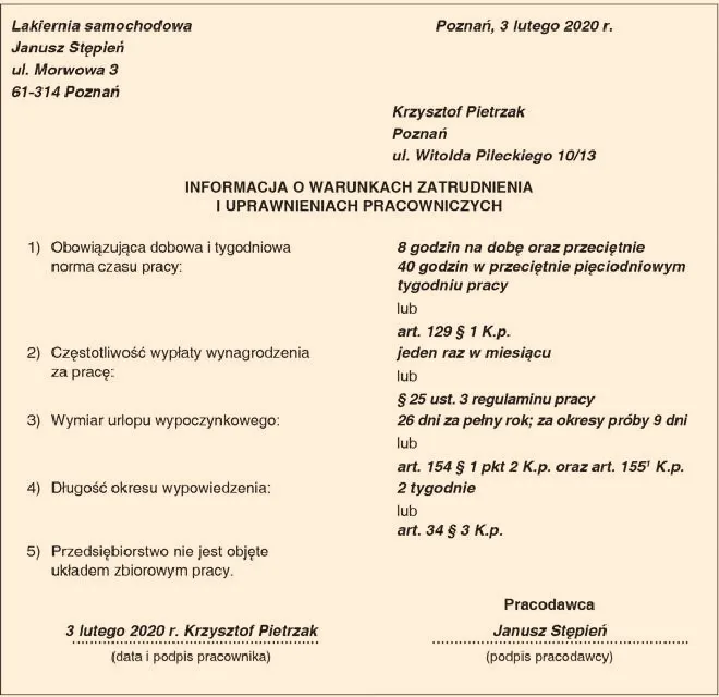 Kiedy nowe informacje o warunkach zatrudnienia? Sprawdź, co musisz wiedzieć!