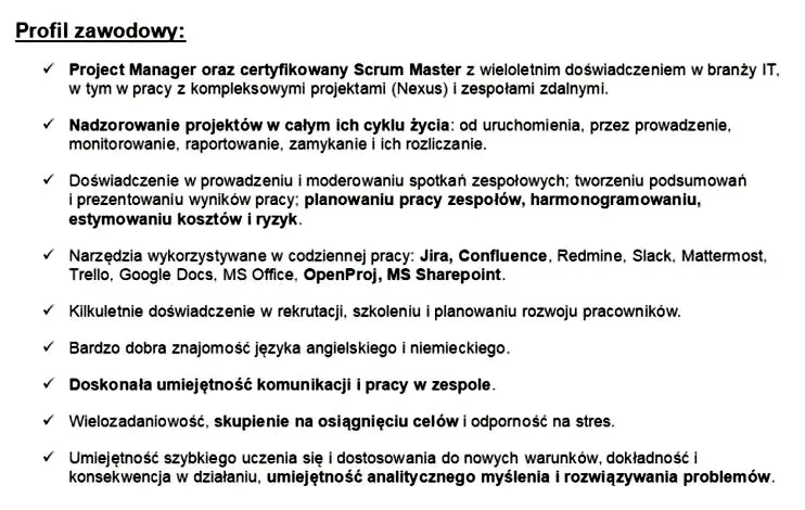 Profil zawodowy w CV: co napisać, by przyciągnąć uwagę pracodawcy?