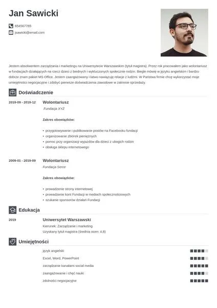 CV bez zdjęcia