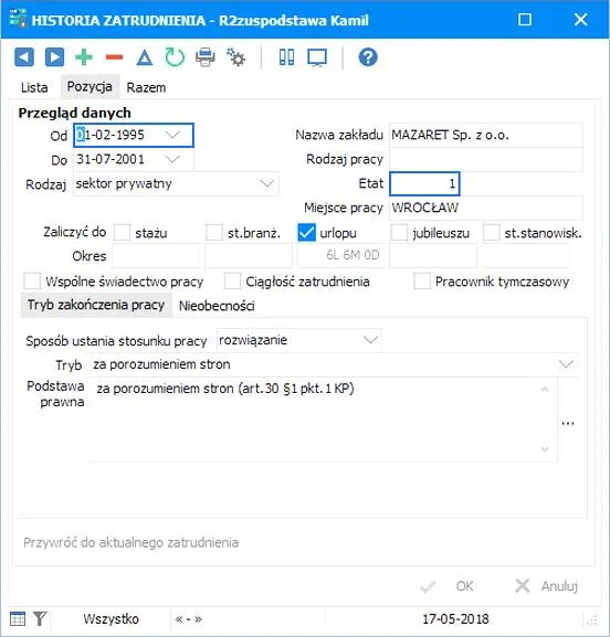 Ciągłość pracy