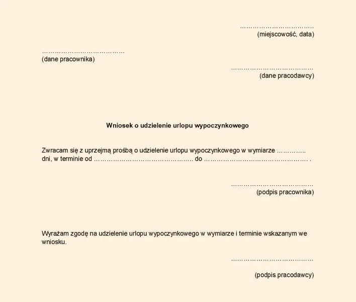 Decydowanie o urlopie