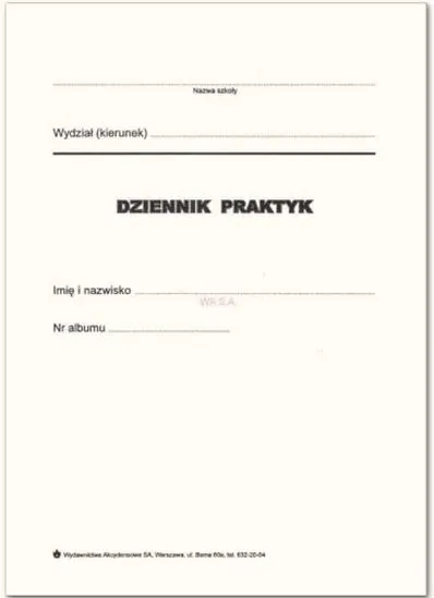 Dokumentacja praktyki zawodowej