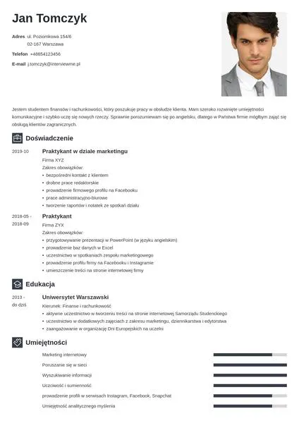 Doświadczenia pozaszkolne w cv