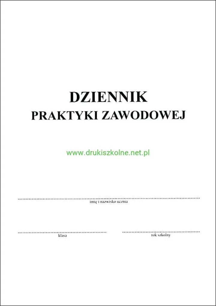 Dziennik praktyk zawodowych