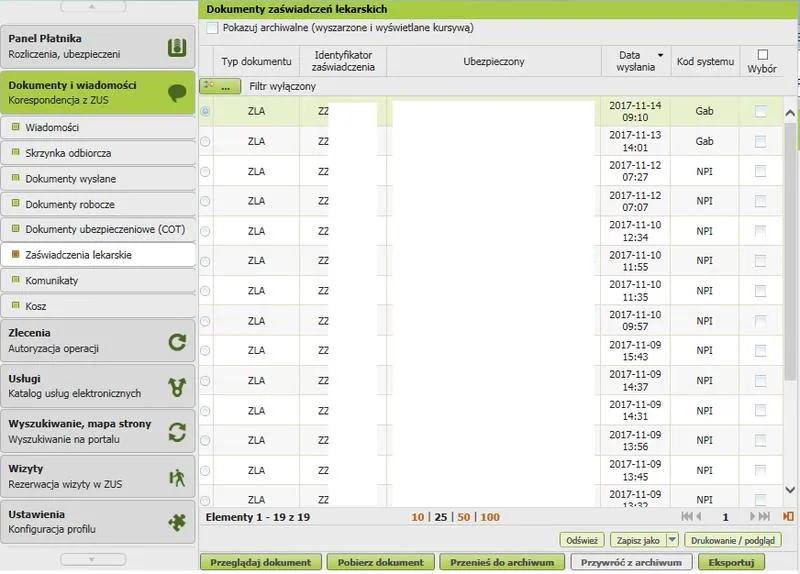 E-ZUS zasady działania i wysyłka L4
