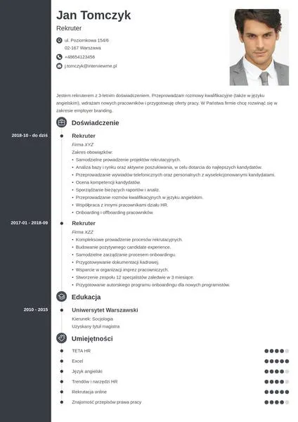 Efektywne wpisywanie w CV
