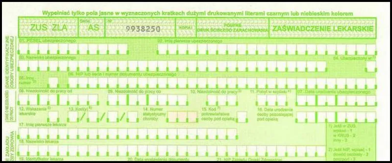 Najczęstsze powody zwolnienia lekarskiego