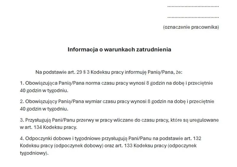 Obowiązki pracodawcy