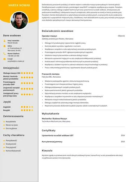Personalizacja CV