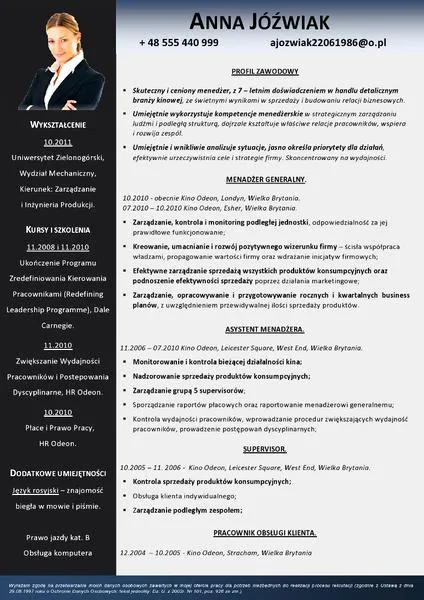Pierwsze wrażenia w CV