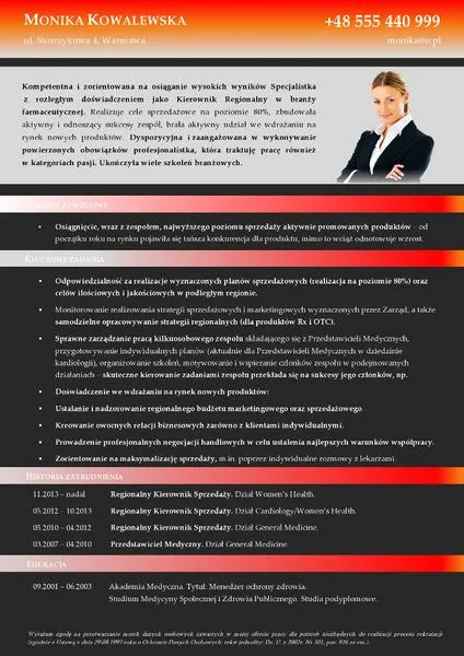 Profil zawodowy w CV
