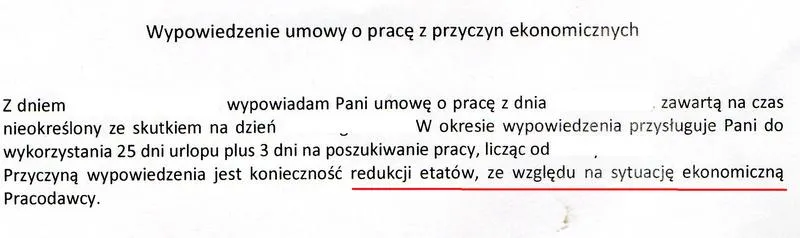 Przyczyny odejścia z pracy