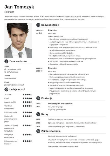 Szczerość w życiorysie