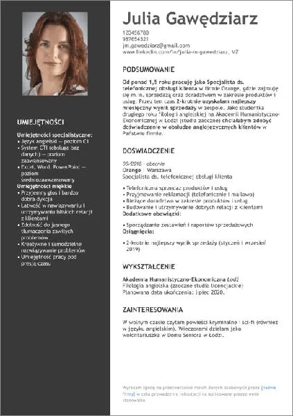 Tworzenie CV krok po kroku