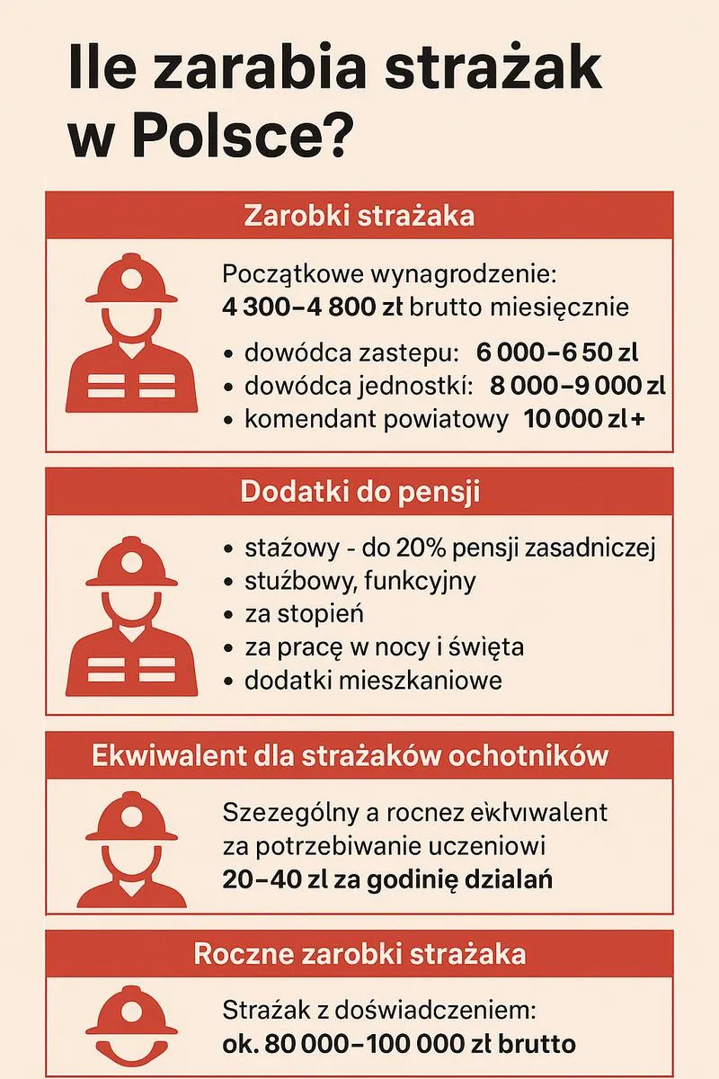 Wynagrodzenie strażaka