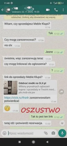 Wysyłanie CV na OLX