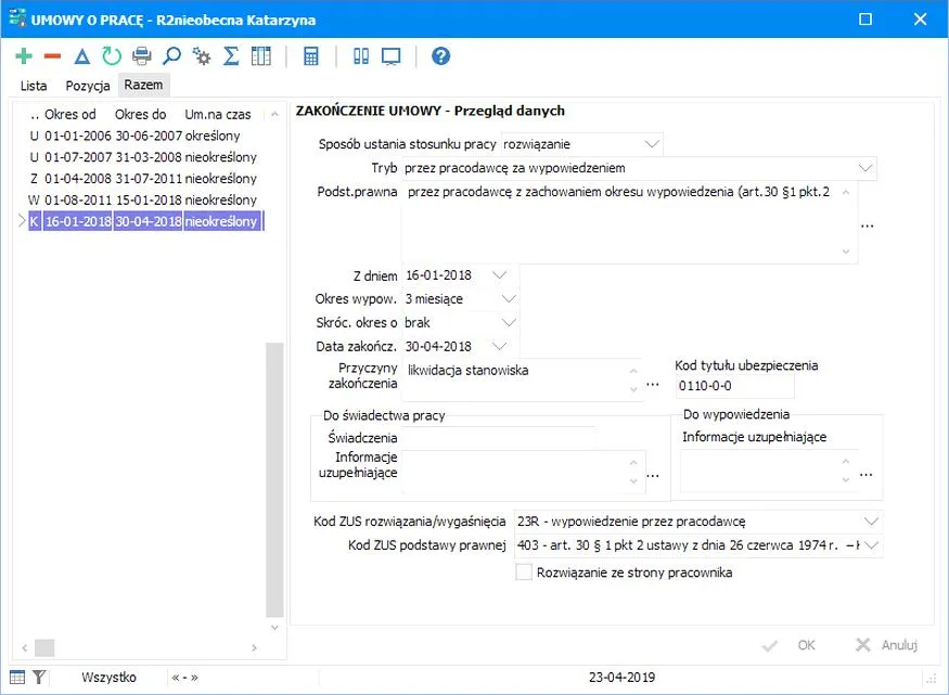 Zatrudnienie nowego pracownika